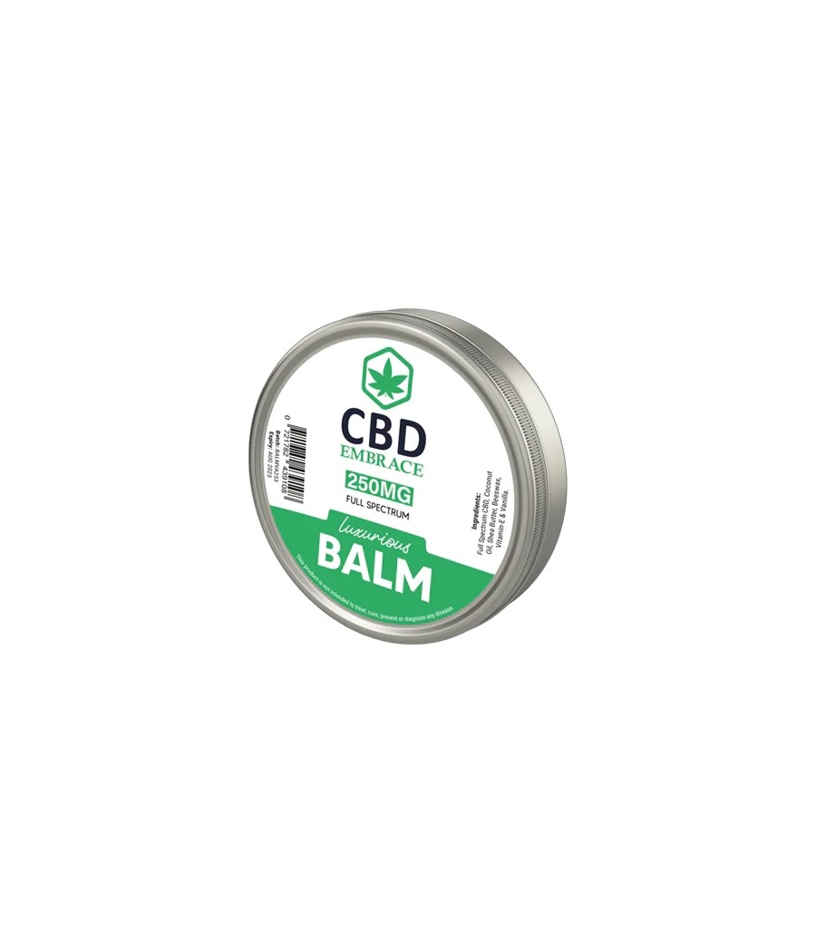 CBD Embrace 250mg Full Spectrum CBD Luxurious Balm - 30g CBD Embrace 250mg Full Spectrum CBD Luxurious Balm - 30g