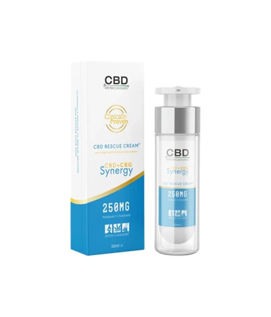 CBD By British Cannabis Synergy 250mg CBG + CBD Rescue Cream - 50ml