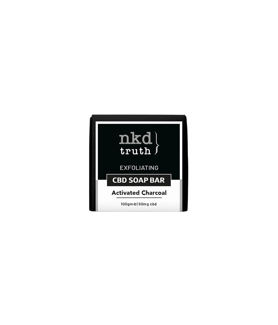 NKD 50mg CBD Specialty Activated Charcoal soap bar 100g NKD 50mg CBD Specialty Activated Charcoal soap bar 100g
