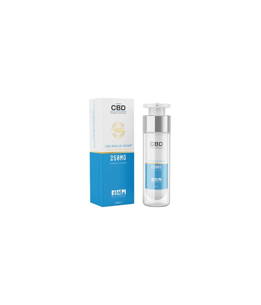 CBD by British Cannabis 250mg CBD Rescue Cream 50ml CBD by British Cannabis 250mg CBD Rescue Cream 50ml