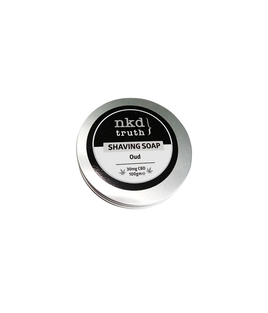 NKD 30mg CBD Speciality Shaving Soap 100g - Oud (Buy 1 Get 1 Free)