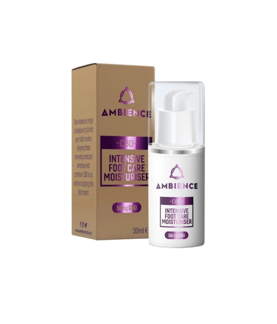 Ambience CBD Infused 50mg CBD Foot Care Moisturiser 30ml (Buy 1 Get 2 Free)
