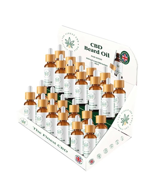 The Finest Balm CBD Beard Oil CDU Bundle x24 Units