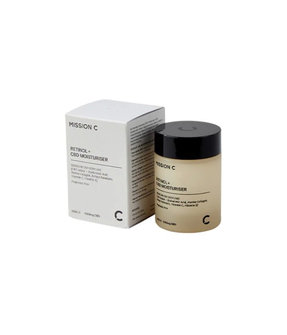 Mission C Retinol + 1000mg CBD Moisturiser - 50ml