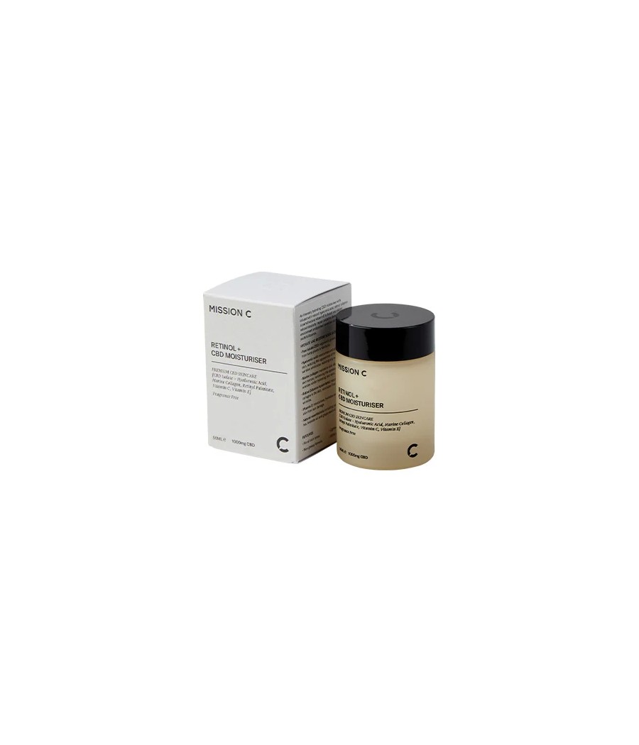 Mission C Retinol + 1000mg CBD Moisturiser - 50ml
