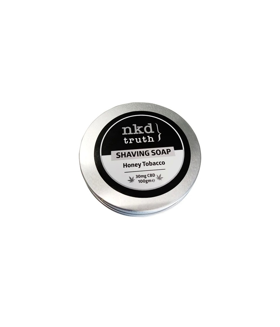 NKD 30mg CBD Speciality Shaving Soap 100g - Honey Tobacco (Buy 1 Get 1 Free)