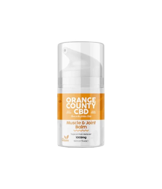 Orange County CBD 1000mg CBD Muscle And Joint Balm - 50ml