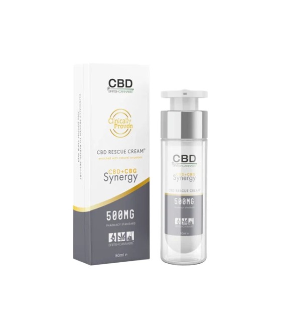 CBD By British Cannabis Synergy 500mg CBG + CBD Rescue Cream - 50ml