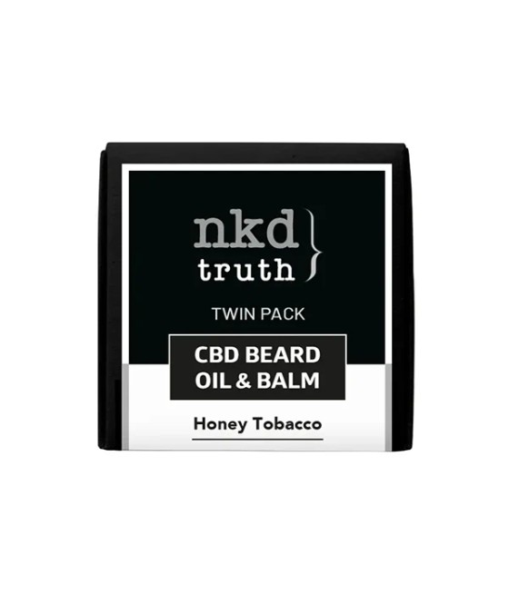 NKD 150mg CBD Twin Pack Honey Tobacco Beard Oil and balm