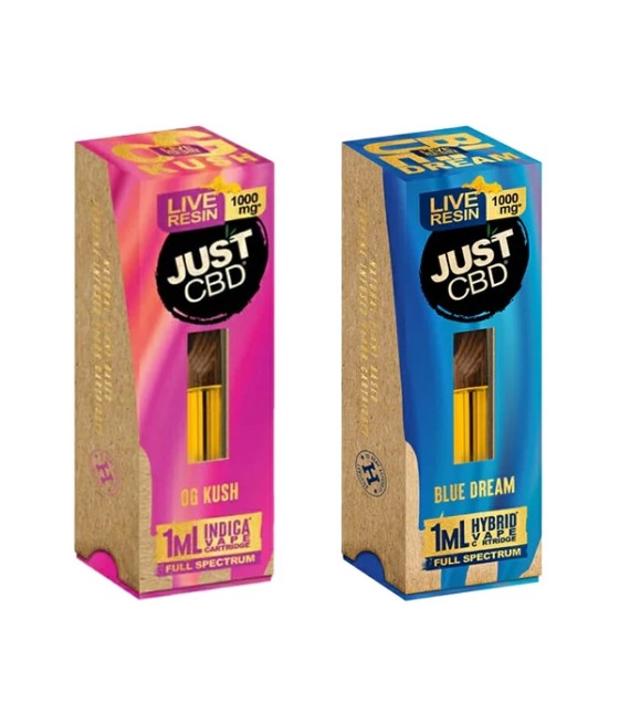 Just CBD Full Spectrum Live Resin 1000mg Signature Cartridges - 1ml