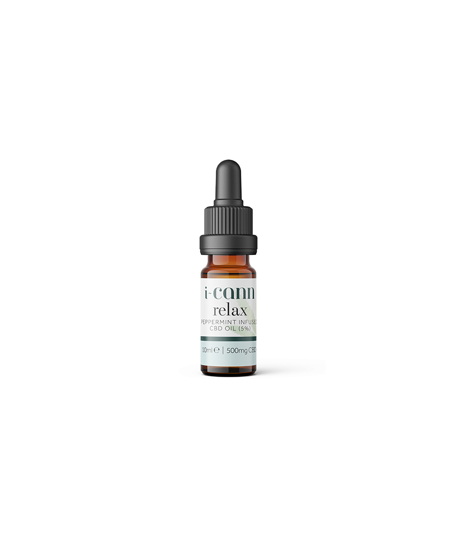 Buy Relax 5% Peppermint Infused CBD Oil - 10ml | i-Cann