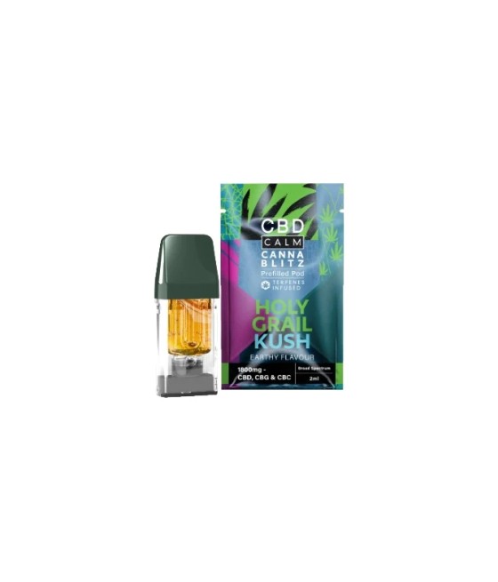 CBD Calm CANNABLITZ 1800mg CBD + CBG + CBC Prefilled Pod