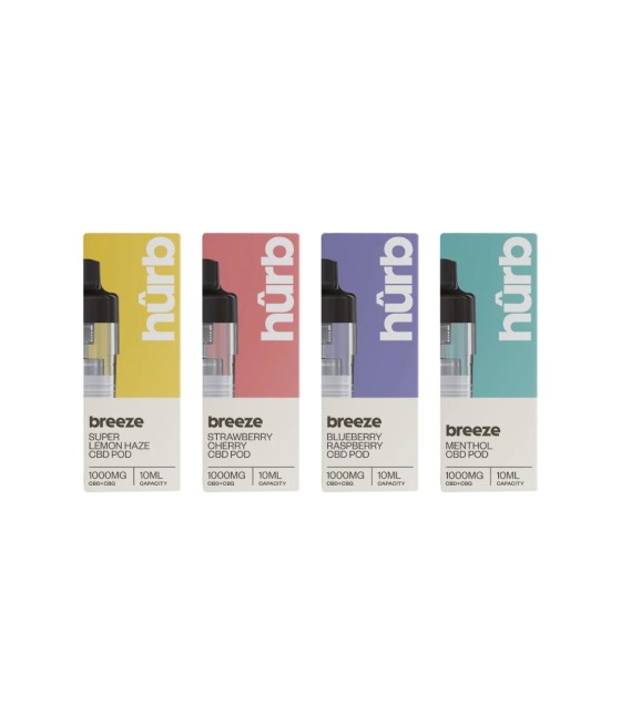 Hurb Breeze CBD 1000mg Pre-filled Pod 10ml