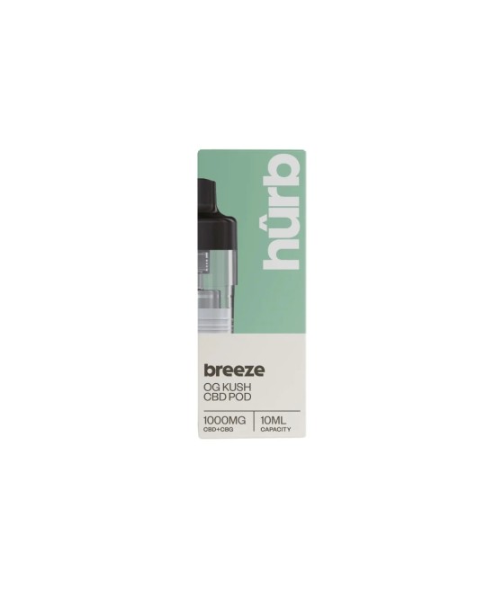Hurb Breeze CBD 1000mg Pre-filled Pod 10ml