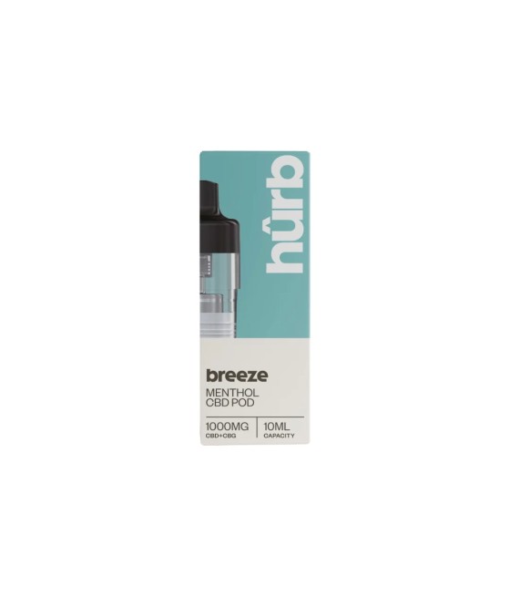 Hurb Breeze CBD 1000mg Pre-filled Pod 10ml