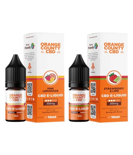 Orange County CBD 300mg Broad Spectrum CBD E-liquid 10ml (50VG/50PG)