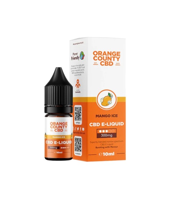 Orange County CBD 300mg Broad Spectrum CBD E-liquid 10ml (50VG/50PG)