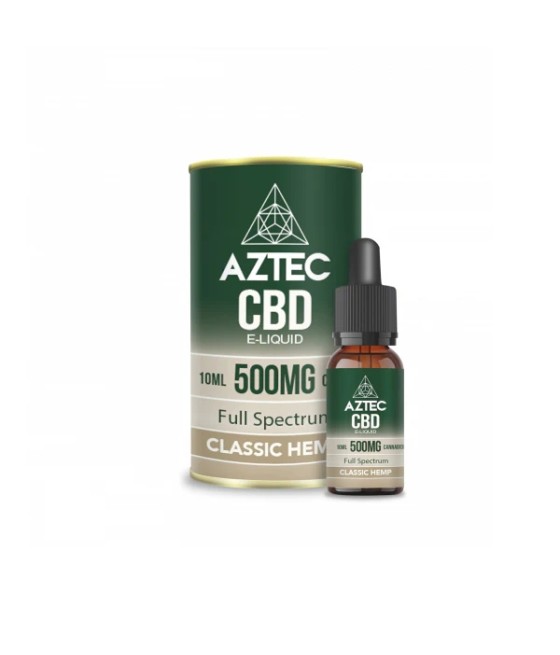 Aztec CBD 500mg CBD Vaping Liquid 10ml (50PG/50VG)