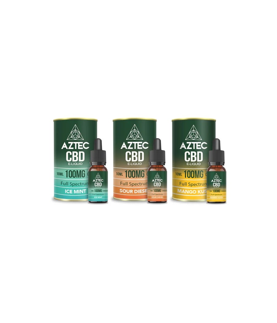 Aztec CBD 100mg CBD Vaping Liquid 10ml (50PG/50VG)