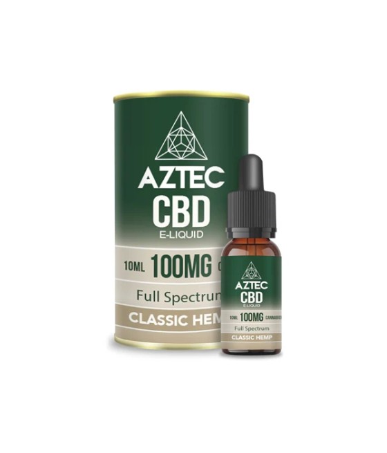 Aztec CBD 100mg CBD Vaping Liquid 10ml (50PG/50VG)