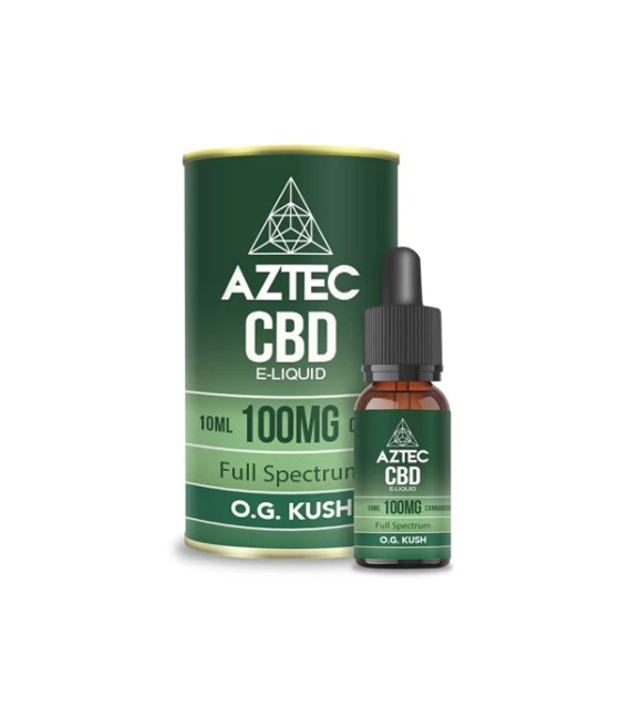 Aztec CBD 100mg CBD Vaping Liquid 10ml (50PG/50VG)