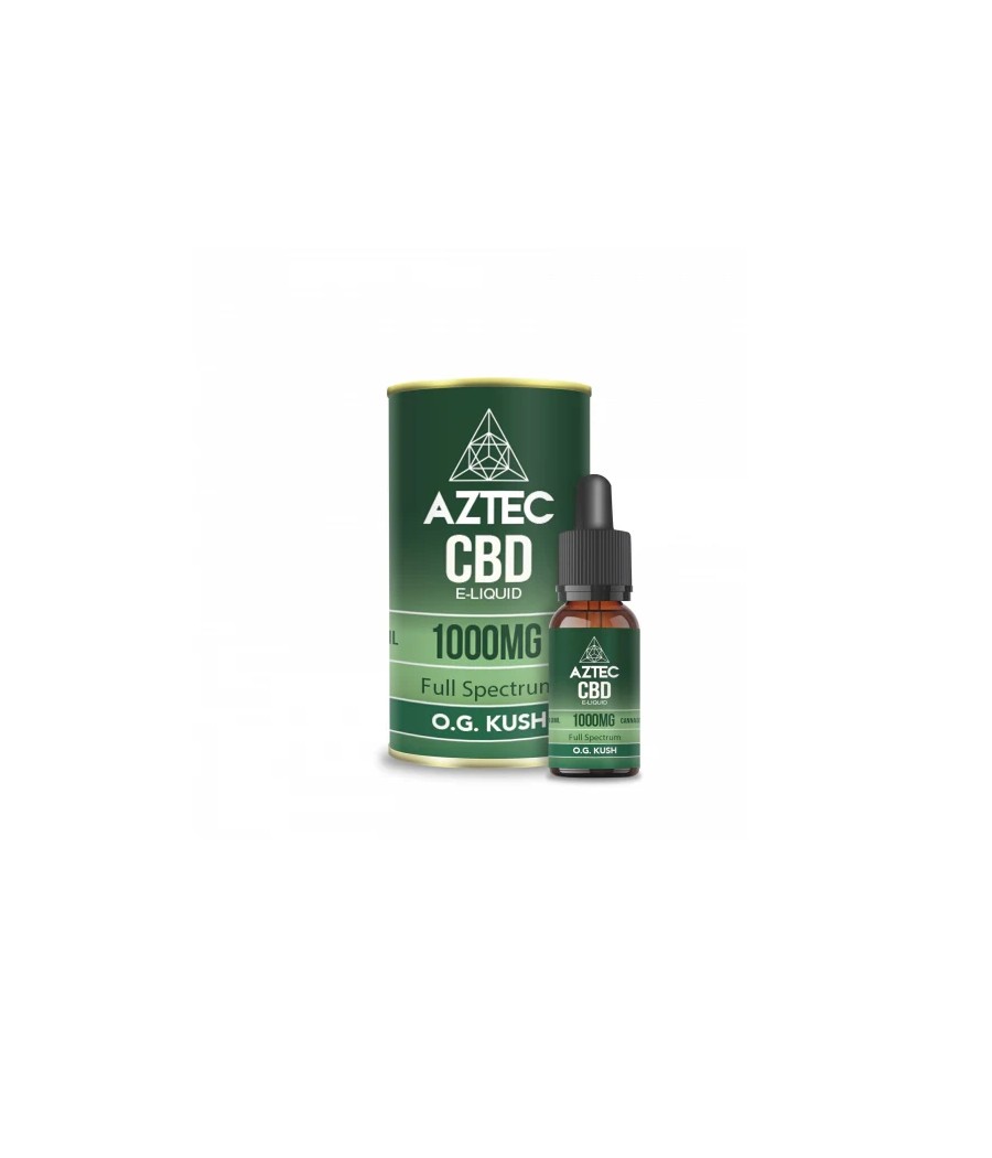 Aztec CBD 1000mg CBD Vaping Liquid 10ml (50PG/50VG)