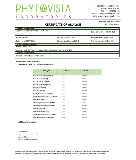 Aztec CBD 1000mg Vape Kit - 1ml