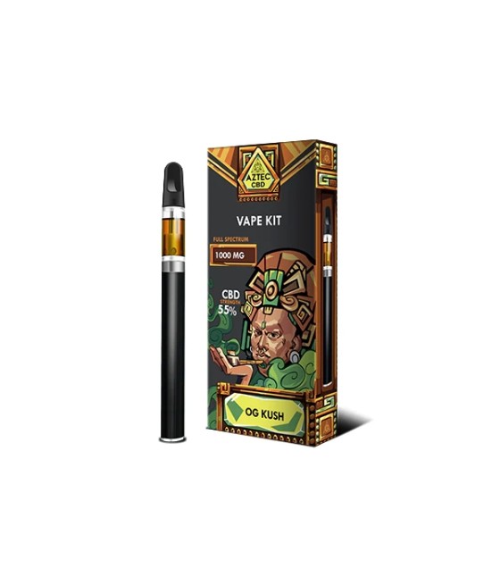 Aztec CBD 1000mg Vape Kit - 1ml
