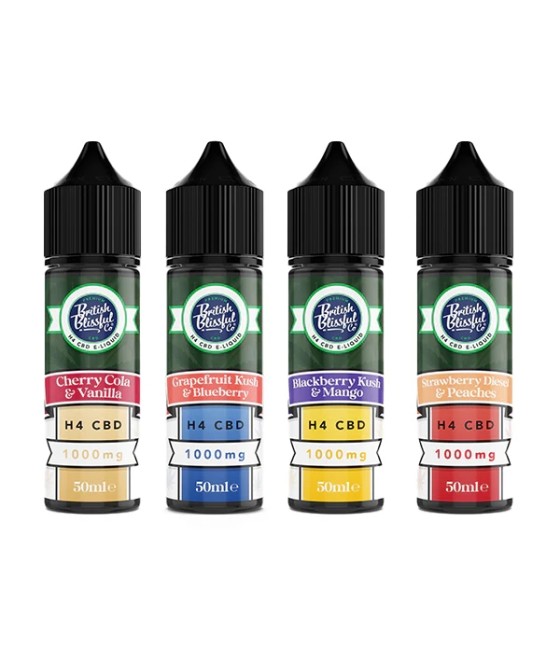 British Blissful 1000mg H4 CBD E-Liquid 50ml