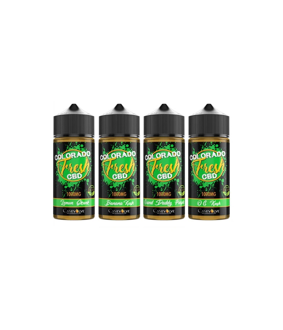 Colorado Fresh 1000mg CBD Vaping Liquid 100ml (50PG/50VG)