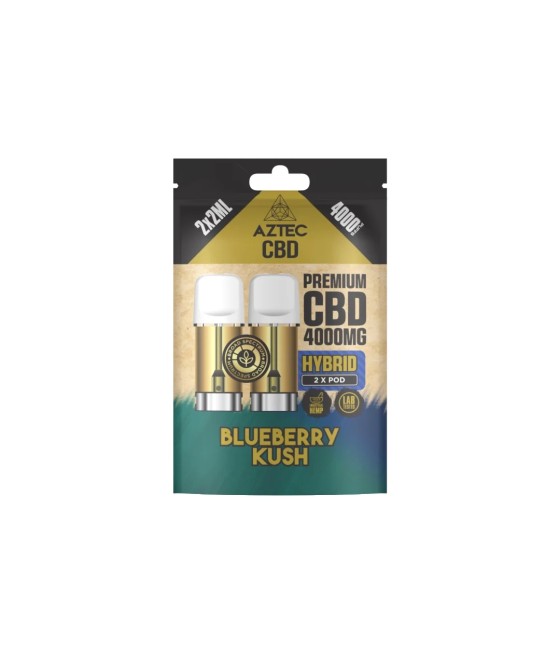 Aztec CBD 4000mg Broad Spectrum CBD Pods 2ml 4000 Puffs - 2 Pcs