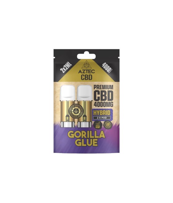 Aztec CBD 4000mg Broad Spectrum CBD Pods 2ml 4000 Puffs - 2 Pcs