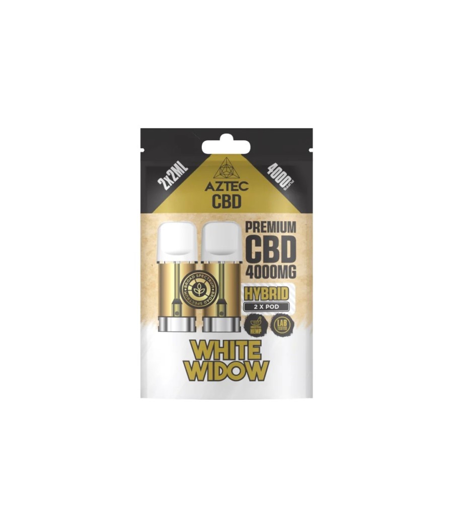 Aztec CBD 4000mg Broad Spectrum CBD Pods 2ml 4000 Puffs - 2 Pcs