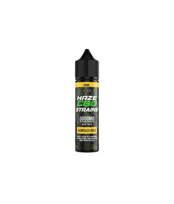 Haze CBD Strains 3000mg CBD E-Liquid 50ml Shortfill 0mg (50VG/50PG)