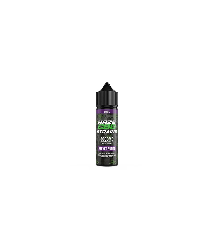 Haze CBD Strains 3000mg CBD E-Liquid 50ml Shortfill 0mg (50VG/50PG)