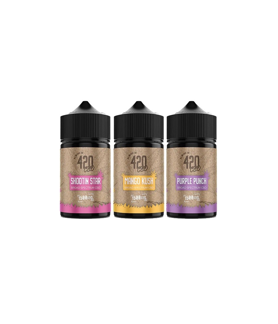 420 E-liquids 1500mg Broad-Spectrum CBD E-Liquids (40VG/60PG)