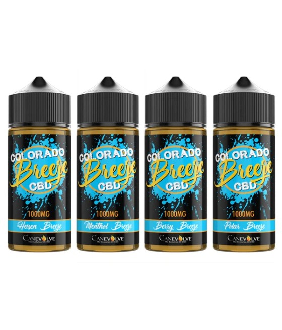 Colorado Breeze 1000mg CBD Vaping Liquid 100ml (50PG/50VG)
