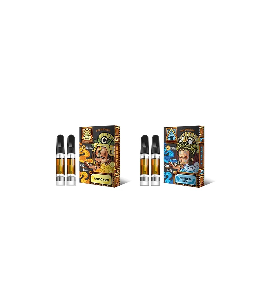 Aztec CBD 2 x 1000mg Cartridge Kit - 1ml