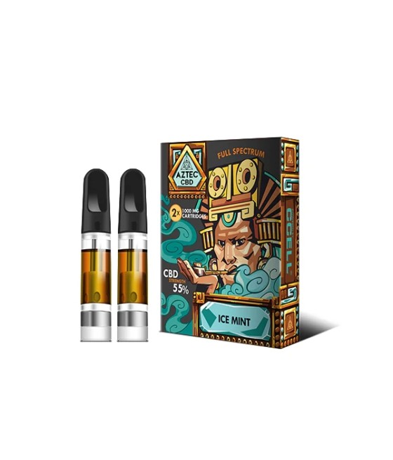 Aztec CBD 2 x 1000mg Cartridge Kit - 1ml