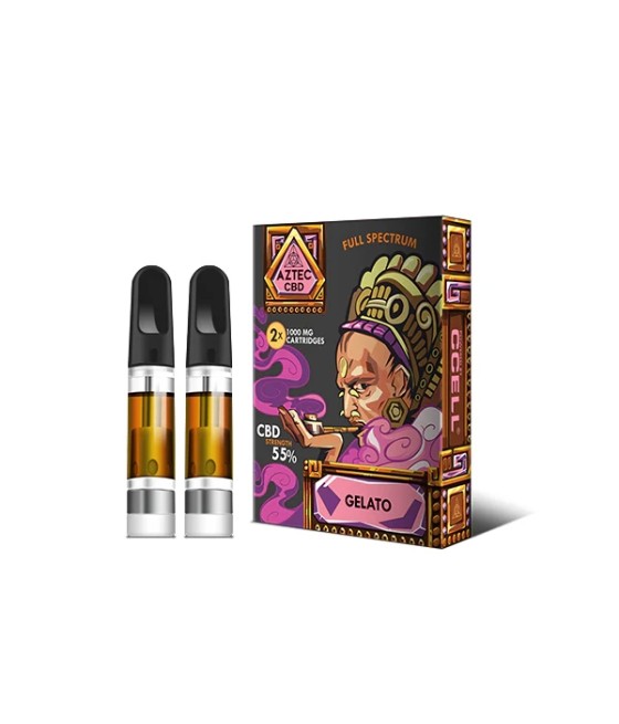 Aztec CBD 2 x 1000mg Cartridge Kit - 1ml