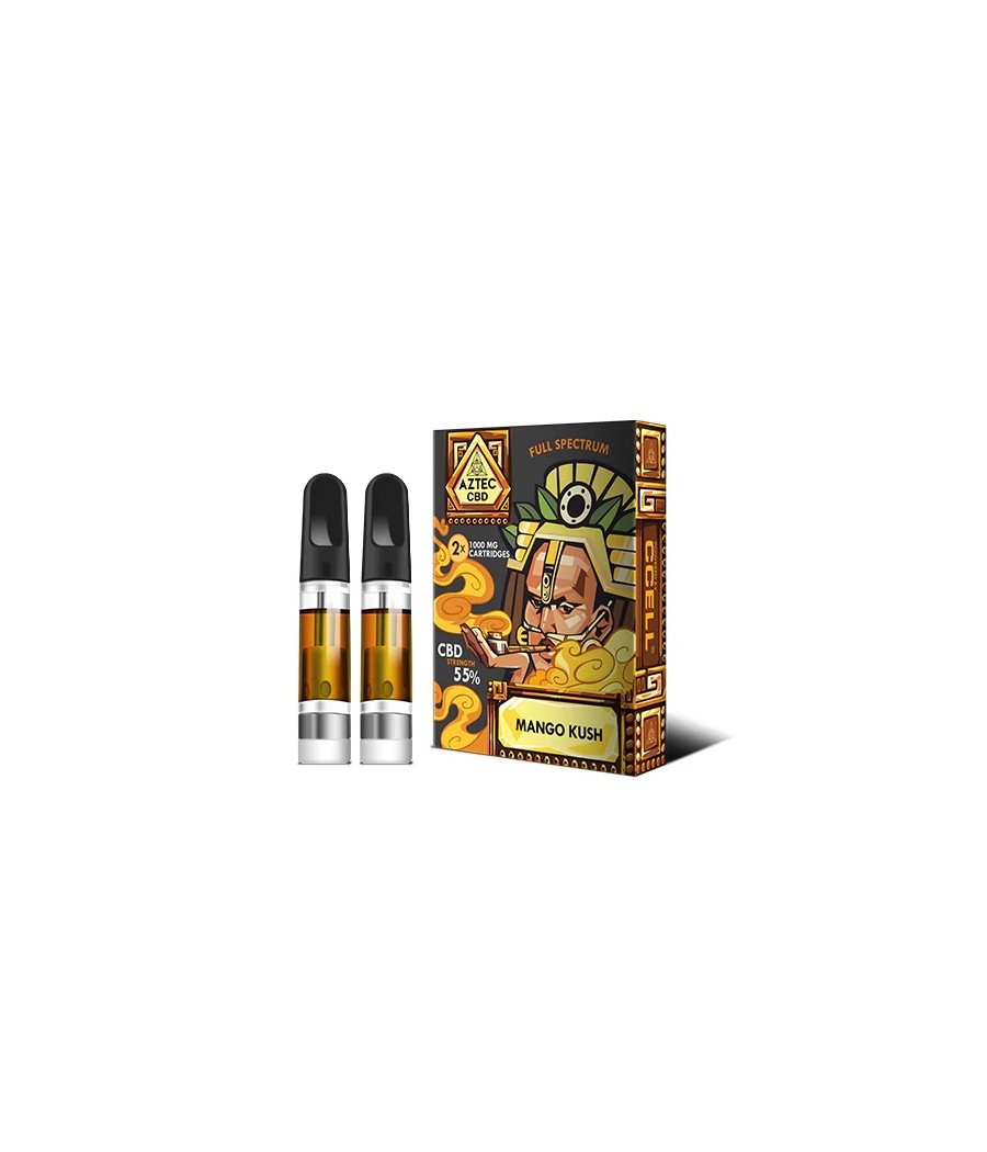 Aztec CBD 2 x 1000mg Cartridge Kit - 1ml