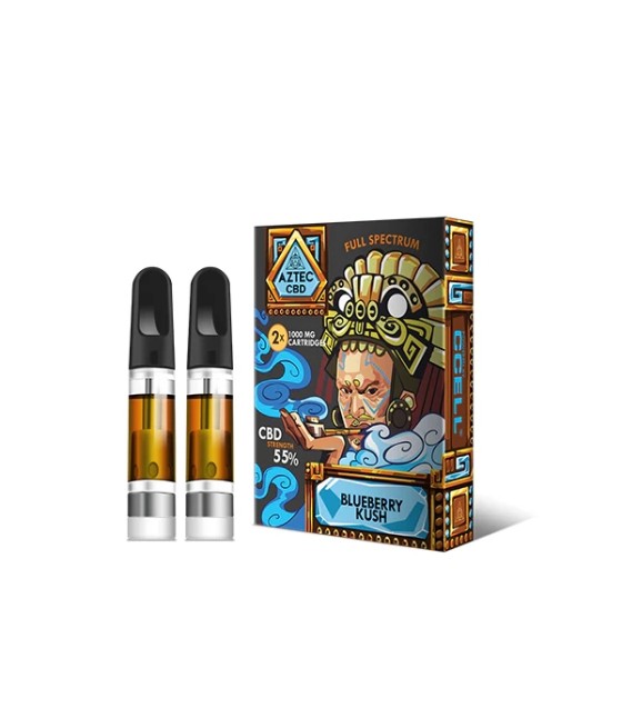 Aztec CBD 2 x 1000mg Cartridge Kit - 1ml