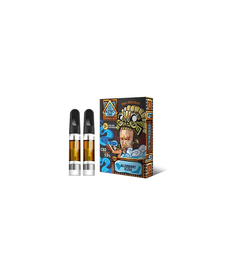 Aztec CBD 2 x 1000mg Cartridge Kit - 1ml