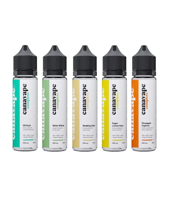 Canavape 1800mg Full-Spectrum CBD + CBG E-liquid 50ml (30VG/70PG)