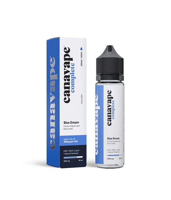Canavape 1800mg Full-Spectrum CBD + CBG E-liquid 50ml (30VG/70PG)