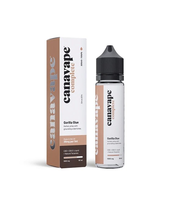 Canavape 1800mg Full-Spectrum CBD + CBG E-liquid 50ml (30VG/70PG)