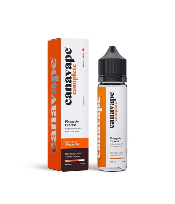 Canavape 1800mg Full-Spectrum CBD + CBG E-liquid 50ml (30VG/70PG)