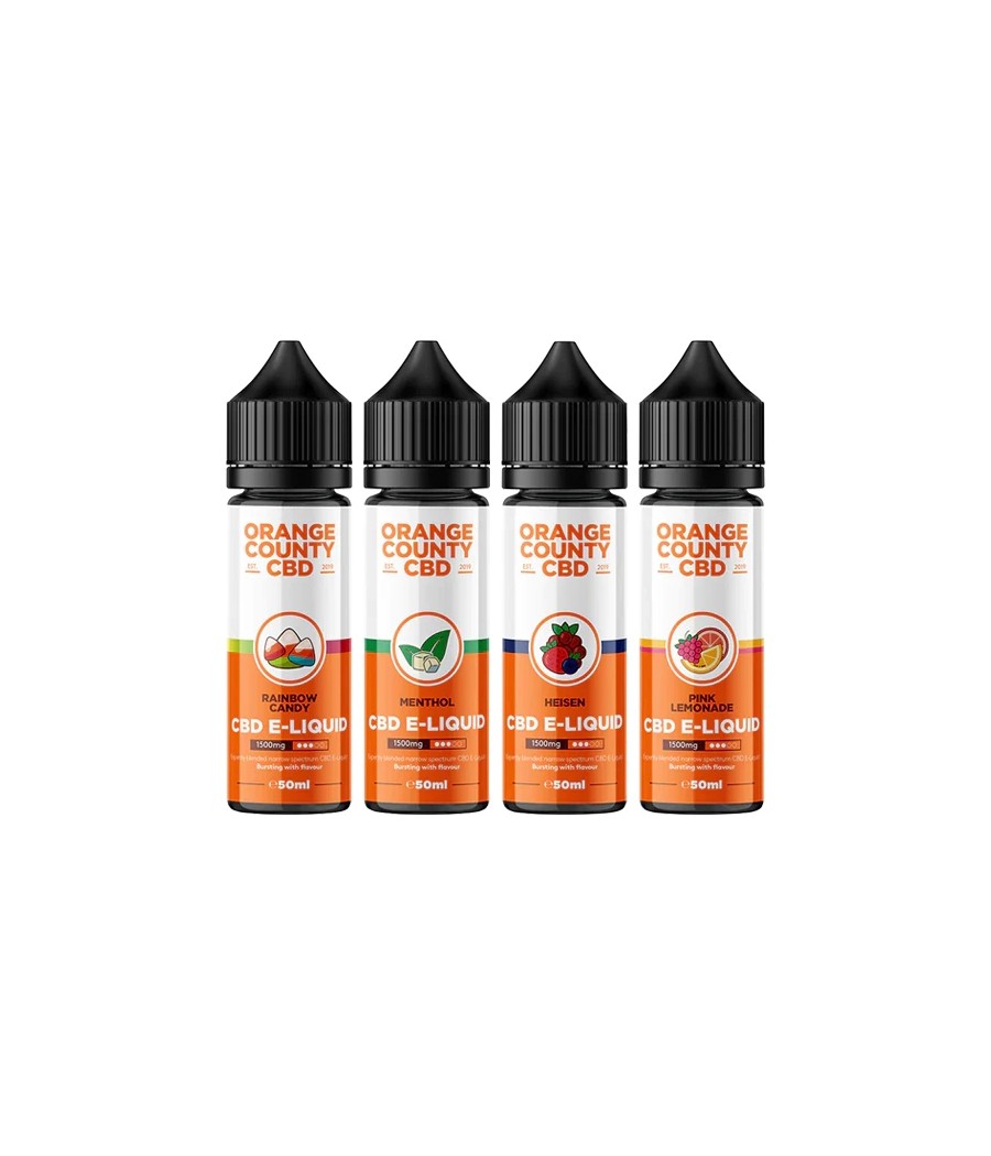 Orange County CBD 1500mg Broad Spectrum CBD E-liquid 50ml (60VG/40PG)