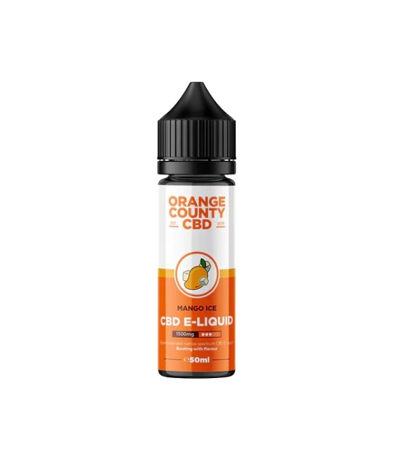 Orange County CBD 1500mg Broad Spectrum CBD E-liquid 50ml (60VG/40PG)