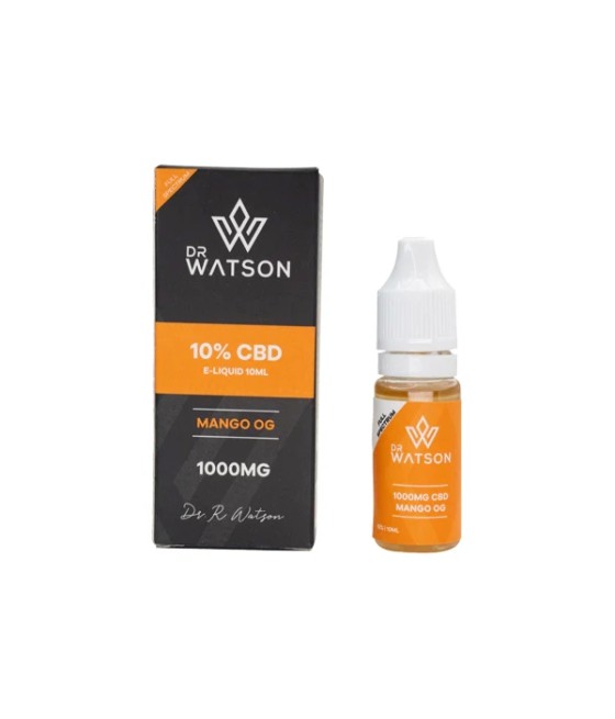 Dr Watson 1000mg Full Spectrum CBD E-liquid 10ml (BUY 1 GET 1 FREE)